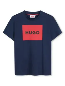 Футболка с логотипом HUGO KIDS, синий