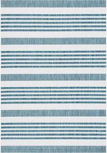 Ковер SAFAVIEH, 61 x 110 см,  Courtyard Collection Ivory/Teal CY8062 для дома и улицы, не линяет, легко чистится, для патио, заднего двора, крыльца, террасы, прихожей