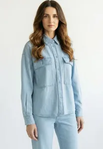 Блузка на пуговицах Marc Aurel, Light Blue Denim