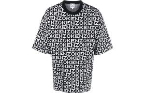 Футболка мужская Kenzo с логотипом на всю поверхность, черный
