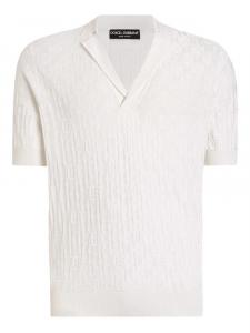Dolce & Gabbana футболка из эластичного шелка, белый