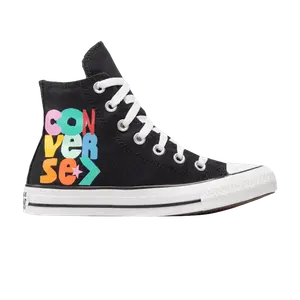 Кроссовки Converse Chuck Taylor All Star High 'Happy Faces', черный