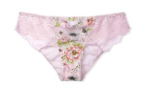 VICTORIA'S SECRET Трусы Женские 1 Штука Фиолетовый Розовый Цветочный Принт