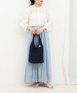 Вязаная сумка из металлизированного шнура Mico Coulier, цвет Navy