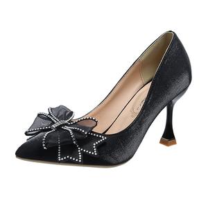 Alxnan Тонкие каблуки на шпильке для женщин черные, цвет Black