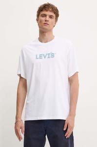 Хлопковая футболка Levi's, белый