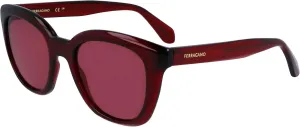 Солнцезащитные очки FERRAGAMO SF 2000 S 616, прозрачно-красные, 52/21/145 Salvatore Ferragamo, Transparent Red