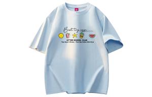Футболка Unisex Crew Neck тонкая прямая посадка Disney, светло-синий