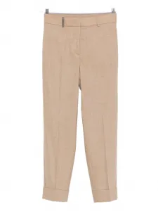 Укороченные брюки с манжетами Peserico, нейтральный
