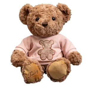 Толстовка с плюшевым мишкой, милые куклы медведи-воины плюшевая кукла высота 30см Love of wormwood, розовый