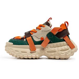 BOLE Низкие массивные кроссовки мужские бежево-зеленые, цвет Beige Green