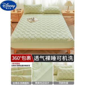 Disney Простыня на резинке 120х200 см из хлопка Синьцзян, утолщенная, цвет светло-зеленый