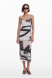 Женское платье-комбинация с городским пейзажем Desigual, Open miscellaneous