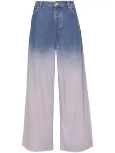 Джинсы Future широкого кроя с завышенной талией GANNI, синий