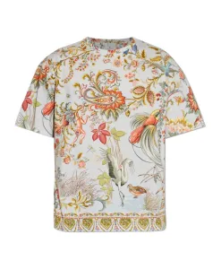 Футболка с рисунком Etro, синий