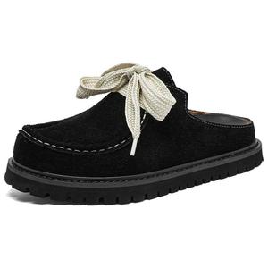 ABCYLM Мужские серые противоскользящие тапочки с закрытым носком, цвет Gray