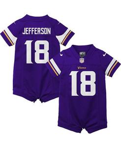 Фиолетовый трикотажный комбинезон Justin Jefferson Minnesota Vikings Game для новорожденных Nike, фиолетовый