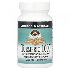 Source Naturals, Куркума 1000 , 1000 мг, 30 таблеток