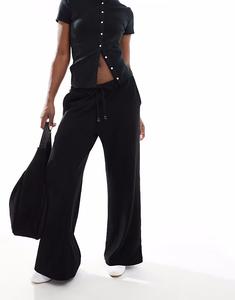 Легкие широкие пляжные брюки Cotton On черного цвета Cotton:On