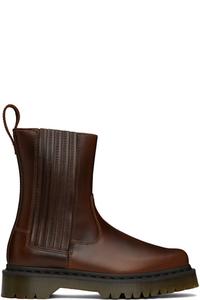 Коричневые кожаные ботинки Amaaya Lo Dr. Martens