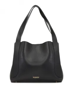 Кожаная сумка уникальной формы. Kazar, черный