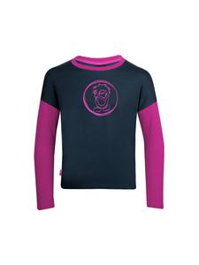Trollkids Футболка Preikestolen с длинными рукавами темно-синего/огненного цвета