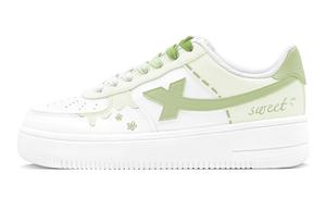 XTEP Кроссовки Air Force One Starlight Descends с износостойкими амортизаторами, низкие, женские, зеленые