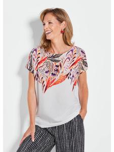 Футболка GOLDNER, цвет weiß/gemustert