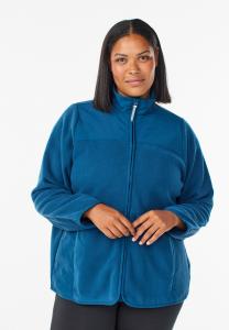 Флисовая куртка Active by Zizzi MIT HOHEM KRAGEN UND TASCHEN, Gibraltar Sea/Blue