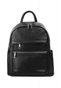Рюкзак из натуральной кожи, производство Италия Samantha Look, черный