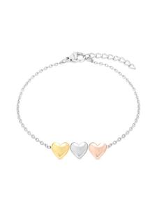 s.Oliver Браслет в виде трехцветного сердца из серебра