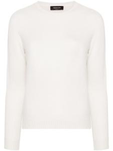 Fabiana Filippi кашемировый джемпер с круглым вырезом, белый