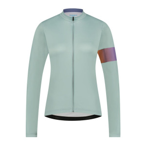 Лонгслив SHIMANO Long Sleeve Jersey Printed W's KAEDE, светло зеленый