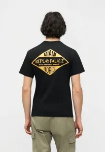 Футболка с принтом Replay, Black