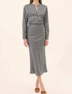 Юбка Фэй из атласа с одуванчиками Misa Los Angeles, Dandelions Satin