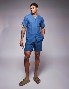 Пляжные шорты South Beach на завязках темно-синего цвета