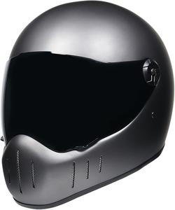 Шлем мотоциклетный ZGFHTY в стиле ретро, ​серый