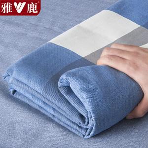 Yalu Простыня 150х230 см из антибактериального хлопка, тройное утолщение, клетка