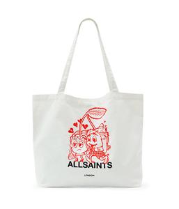 Сумка-тоут AllSaints Breakup Tote, цвет Chalk White
