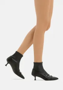 Ботинки ковбойские/байкерские с ремешками на щиколотке Loriblu, Black