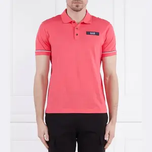 Рубашка поло стандартного кроя Ea7, розовый
