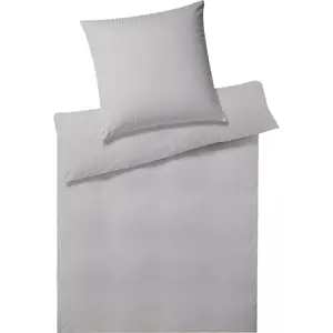Элегантное постельное белье Solid Stripe, приятное на ощупь Elegante, серый