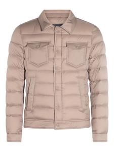 Утепленная куртка на кнопках Herno, коричневый