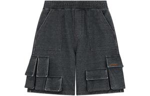 SS24 Грузовые шорты унисекс черные WE11DONE