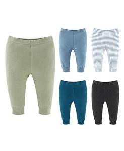 Штаны для мальчиков, 5 шт. в упаковке, базовые для мальчиков The Peanutshell, мультиколор