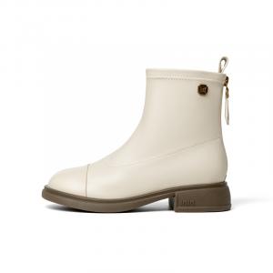 JOSINY Женские ботильоны на каблуке 3,5 см экрю без подкладки, цвет Ecru (Unlined)