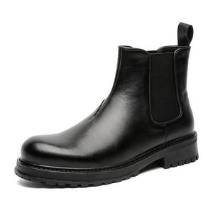 FAPAI Короткие мужские ботинки челси, черные