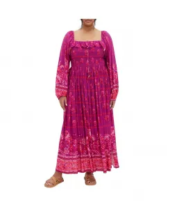 Платье макси Estelle больших размеров CITY CHIC, розовый