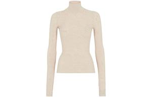 Вязаный свитер Women's Beige FENDI, бежевый