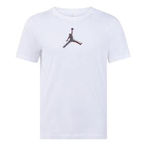 Футболка men's dri-fit 3d logo funny printing knit quick dry short sleeve white t-shirt Air Jordan, белый